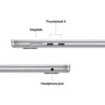 Apple MacBook Air-15 Inch M4 Chip Z1DB0012V, 32GB RAM, 1TB SSD, 10-Core CPU - 10-Core GPU, English Keyboard, Silver - Image 3