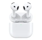 Apple Airpods 4, Spatial Audio W/ Dynamic Head Tracking, H2 Chip, Voice Isolation, Force Sensor, IP54 Dust, Sweat, & Water Resistant, Up to 30 Hours of Playback, USB-C Charging Case, White