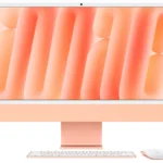 Apple iMac 24" Z1K800084, M4 Chip with 24GB RAM, 512GB SSD, 10-Core CPU, 10-Core GPU, AIO Desktop Computer, English Keyboard | Orange