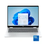 HP OmniBook 5 Flip Laptop, 14" 2K IPS Touch Display, 16GB RAM, 512GB SSD, Intel Core 7 Series 1 Processor, Intel Graphics, English keyboard, Windows 11 Home, Glacier Silver - B86Q7UA#ABA