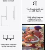 Apple Studio Display XDR 27" 5K Retina Monitor, Standard Glass, Tilt and Height Adjustable Stand, MFEL4 - Image 2